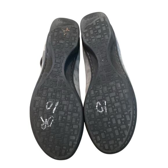 Dansko Wedge Jenna Gray Ankle Strap Platform US 9.5 10 EU 40 Comfort Boho Work - Picture 3 of 10